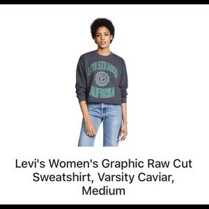 Levi's Women's Graphic Raw Cut Sweatshirt
